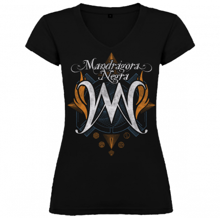 Camiseta chica Mandrágora Negra Logo
